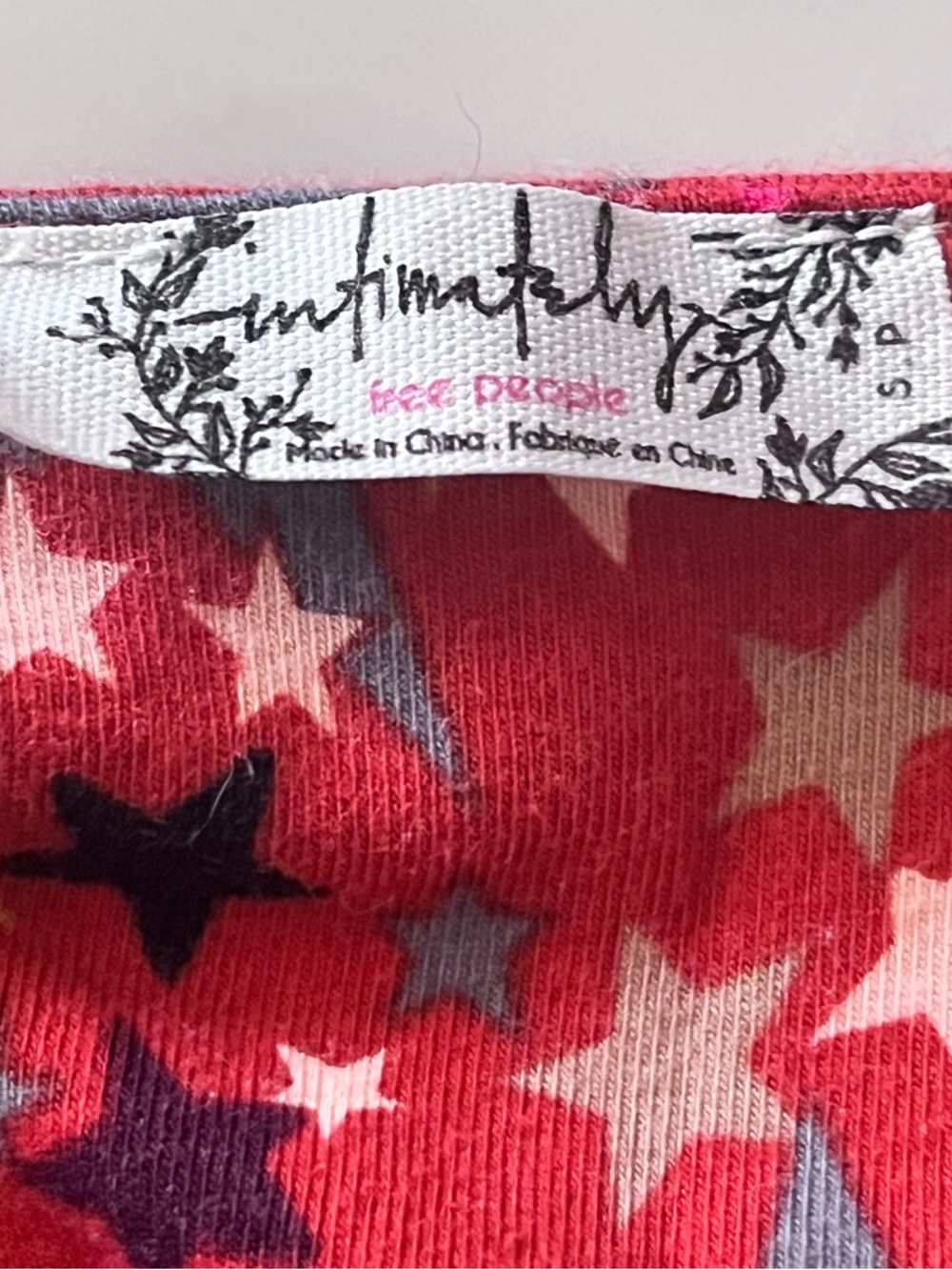 FREE PEOPLE Girls Like Us Red Star Bodysuit - Picture 9 of 10